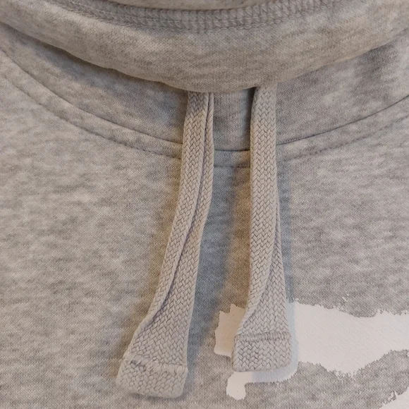 ~Puma Light Grey Mock Neck Hoodie~ - Picture 6 of 7